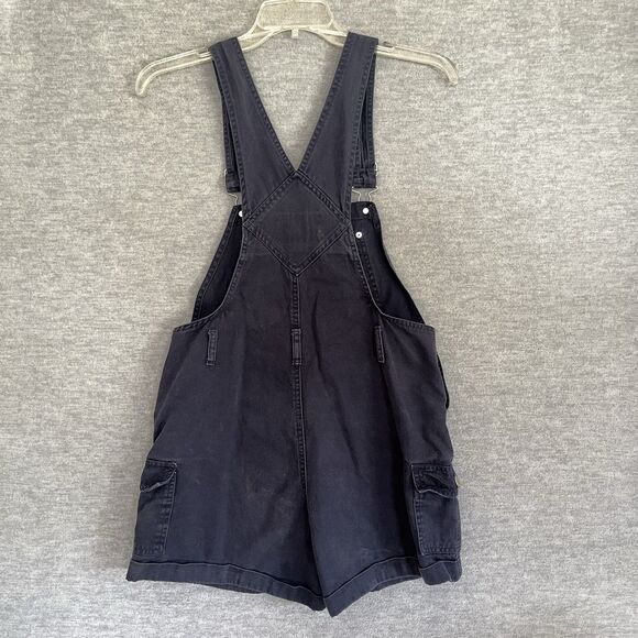 Revolt Y2K Blue Shortalls Womens Medium Shorts Jeans Denim Overalls Vintage 90s - Picture 5 of 10